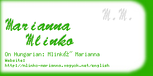 marianna mlinko business card