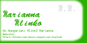 marianna mlinko business card